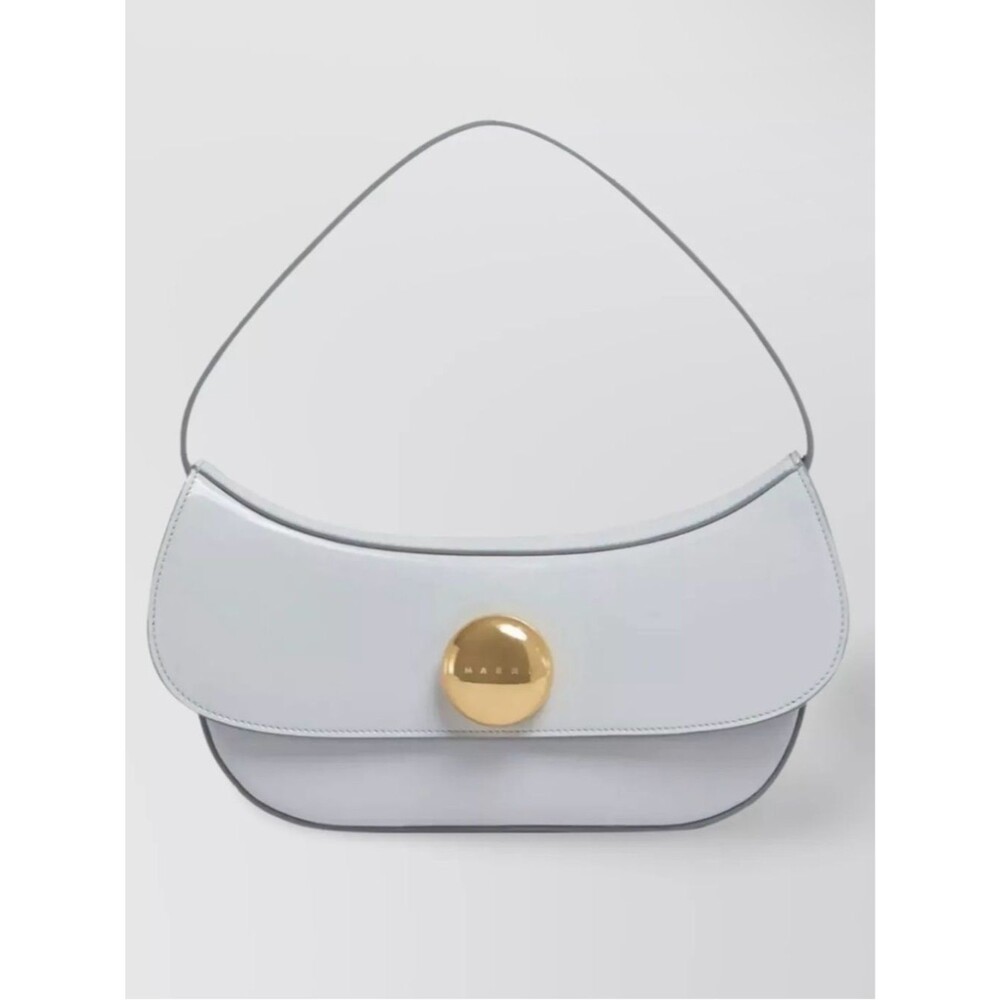 Marni Gray Leather Shoulder Bag